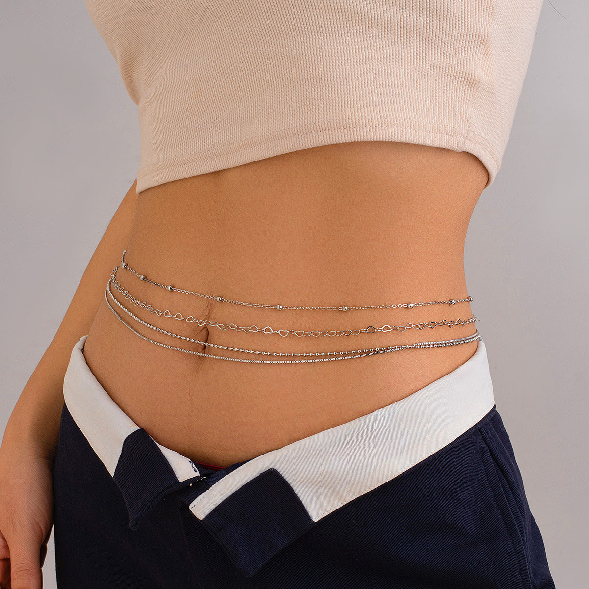 Multi-Layer Thin Metal Body Chain – Sexy Trendy Jewelry