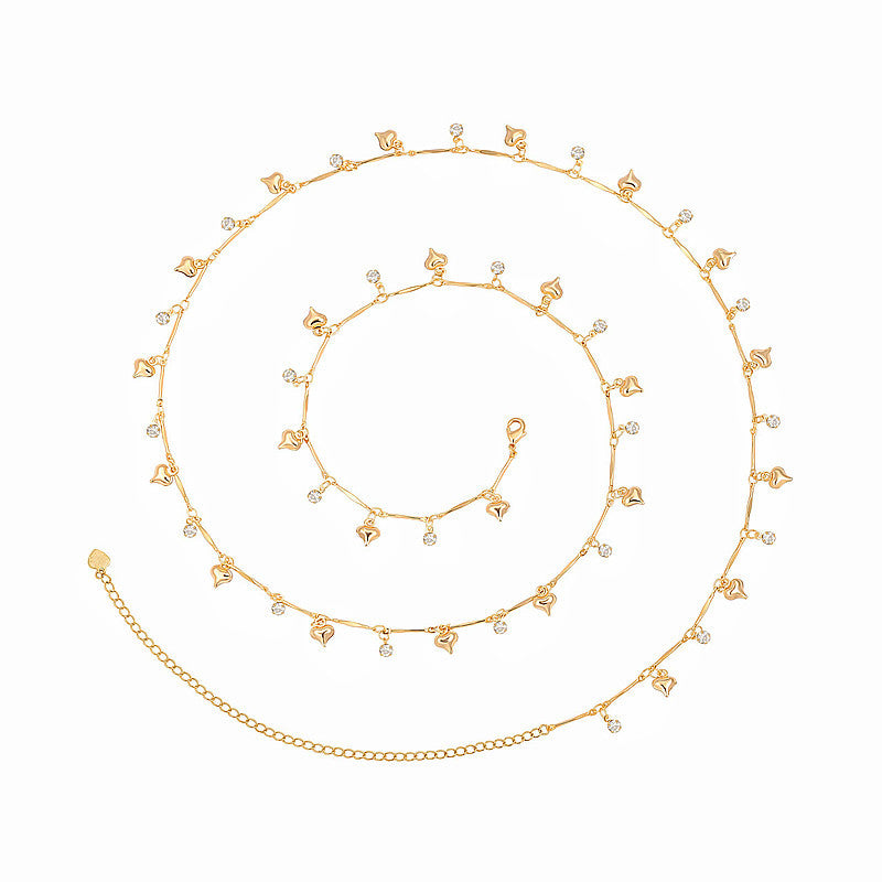Sexy Rhinestone Bikini Belly Chain – Fish Pendant Waist Jewelry