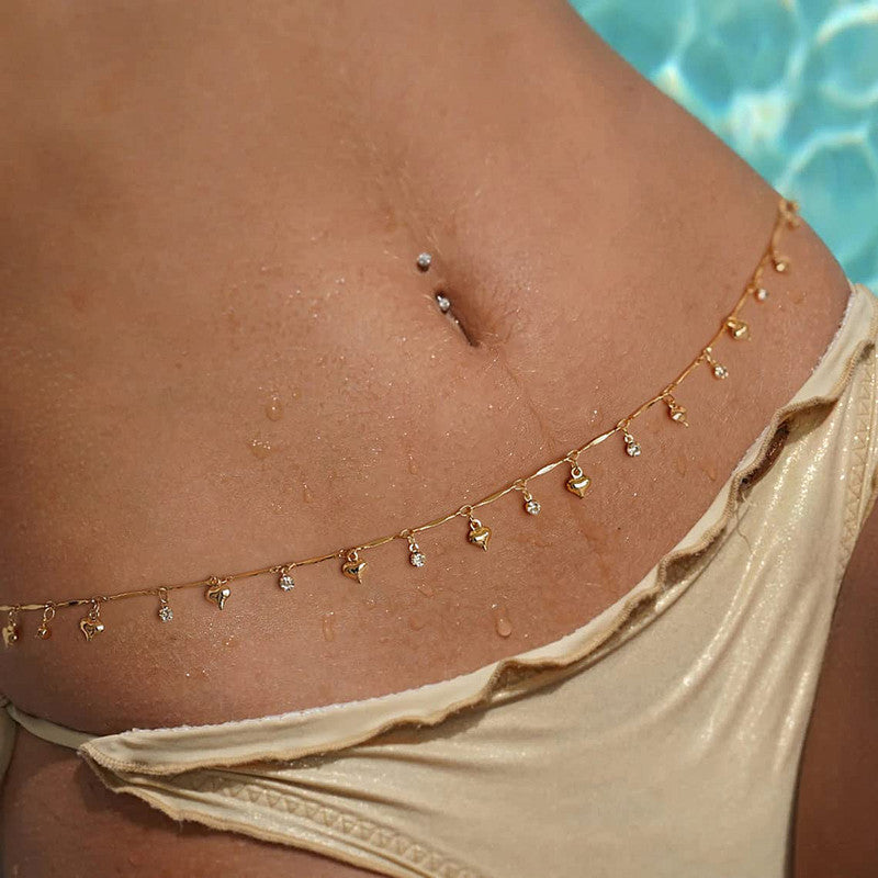 Sexy Rhinestone Bikini Belly Chain – Fish Pendant Waist Jewelry