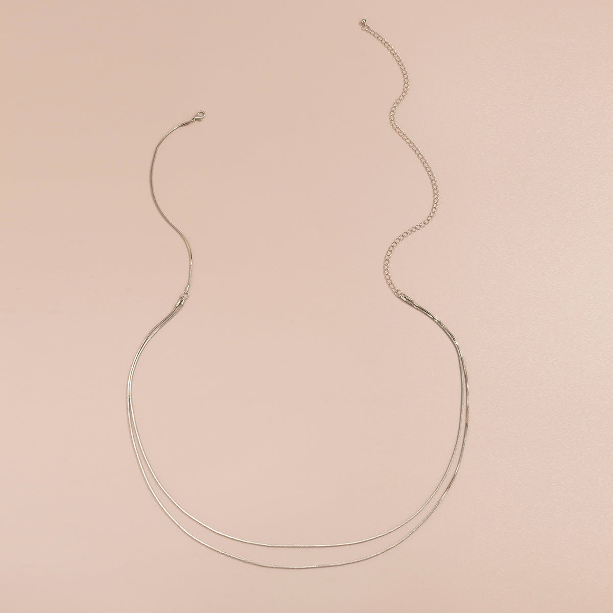 Double-Layer Snake Bone Waist Chain – Trendy Thin Metal Body Jewelry