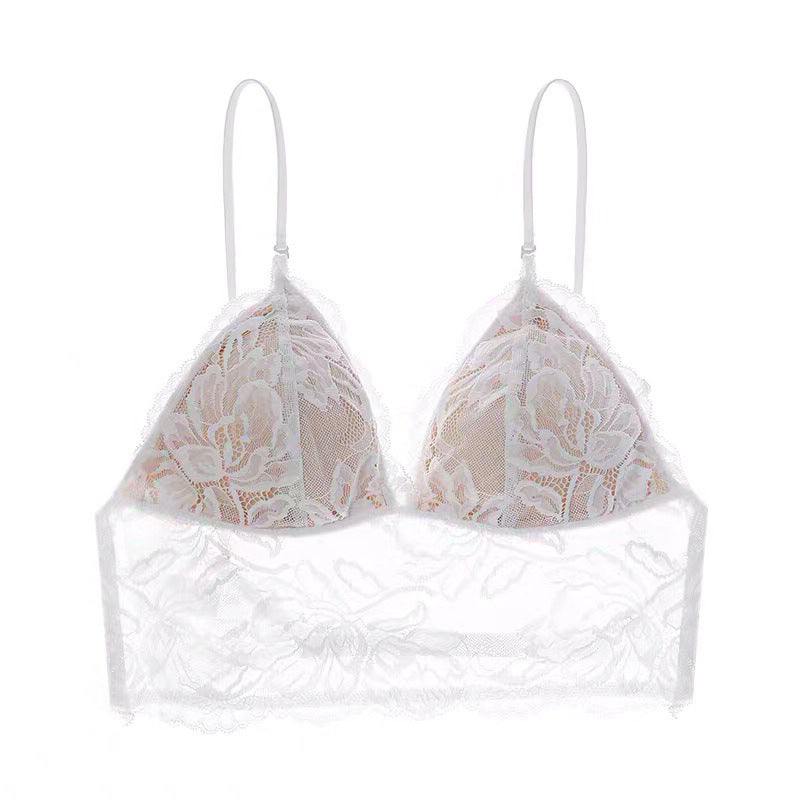 French Non-Wired Lace Bra – Sexy Backless U-Shape Camisole