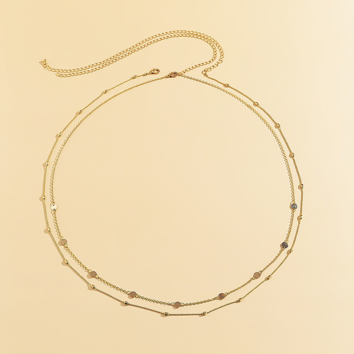 Retro Double-Layer Geometric Metal Waist Chain – Sexy Street Body Jewelry