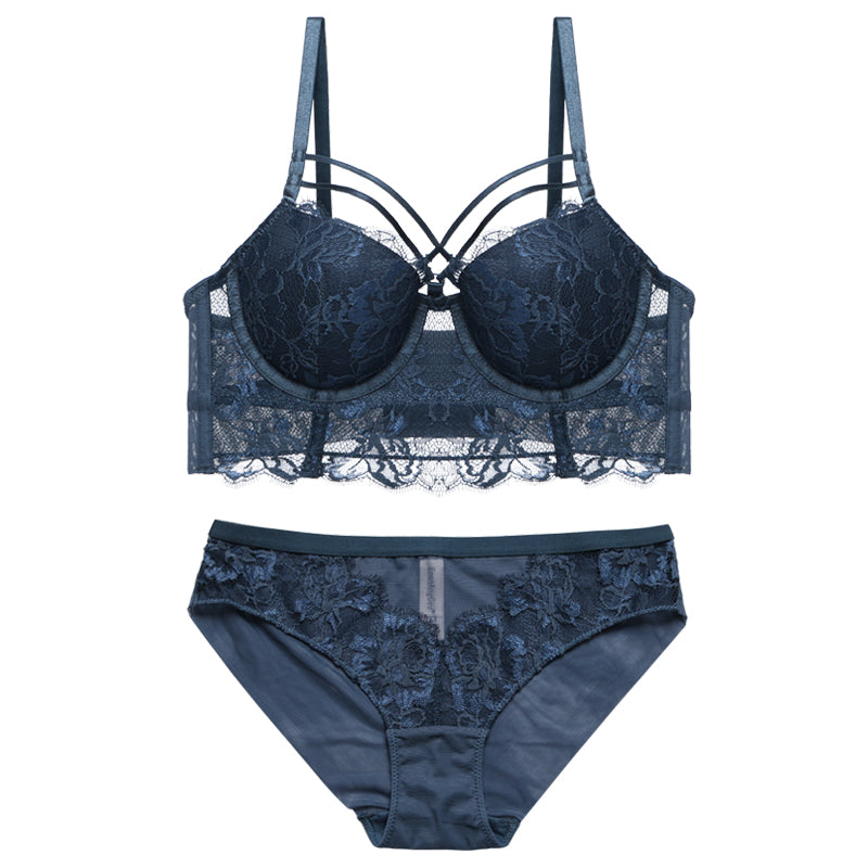 Lace Strap Push-Up Bra Set – Sexy Women’s Lingerie