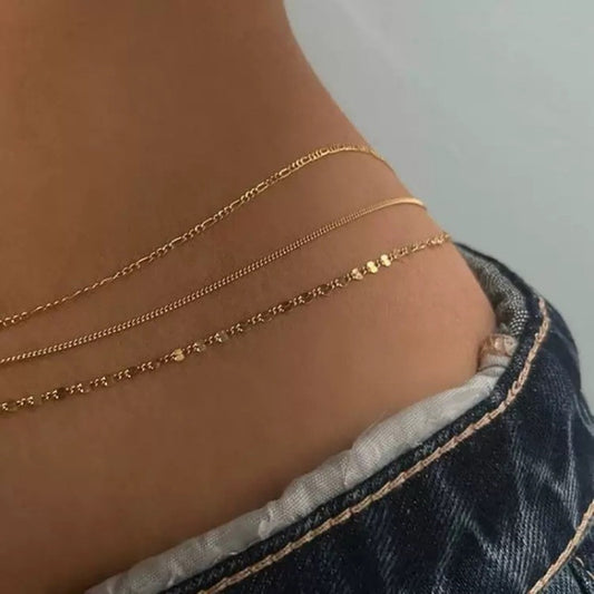 Sexy Metal Waist Chain – Nightclub Bikini Body Jewelry