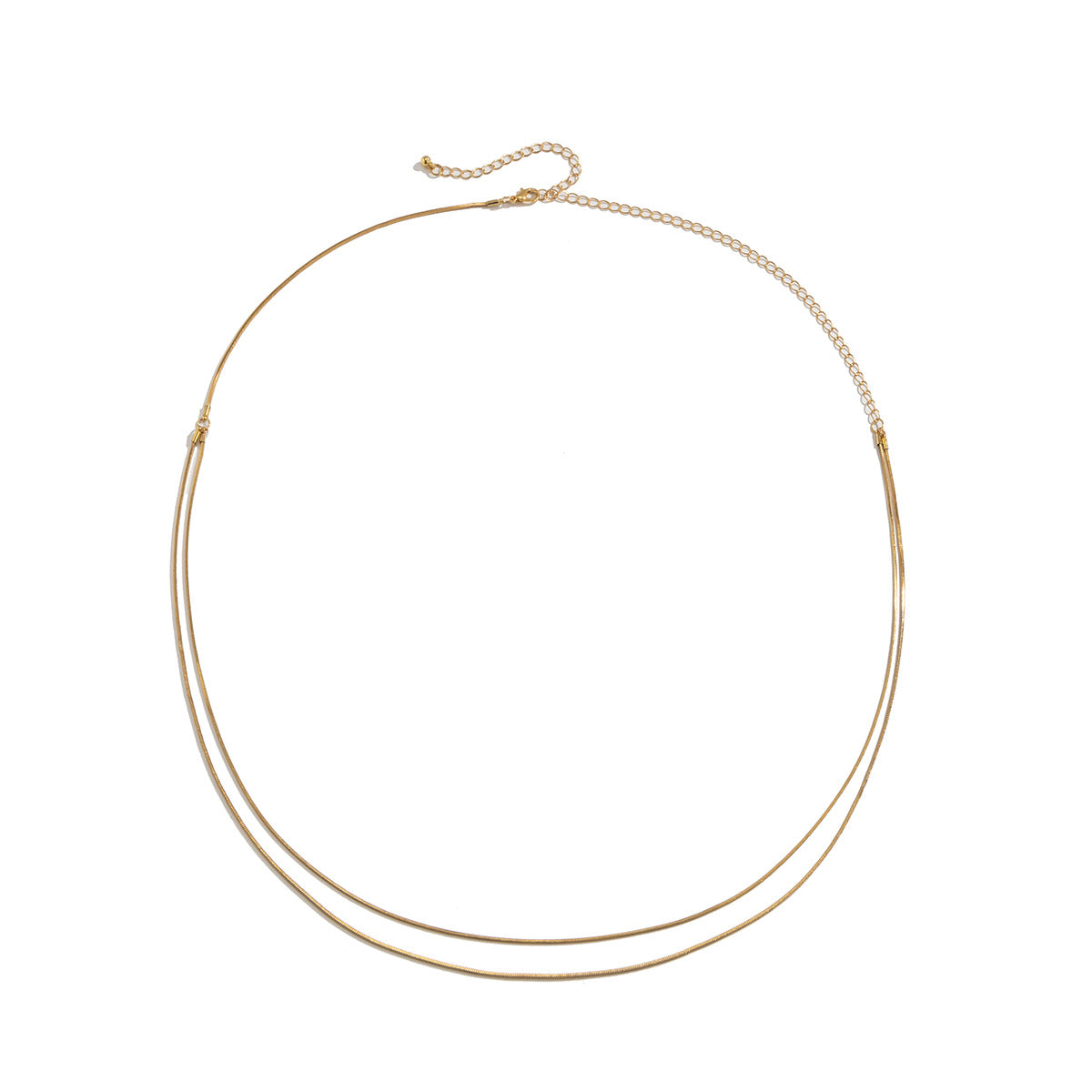 Double-Layer Snake Bone Waist Chain – Trendy Thin Metal Body Jewelry