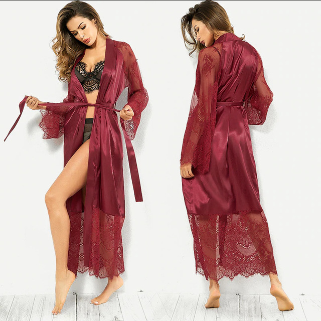 Elegant Sexy Lace Sling Night Gown – Women’s Lingerie Wear
