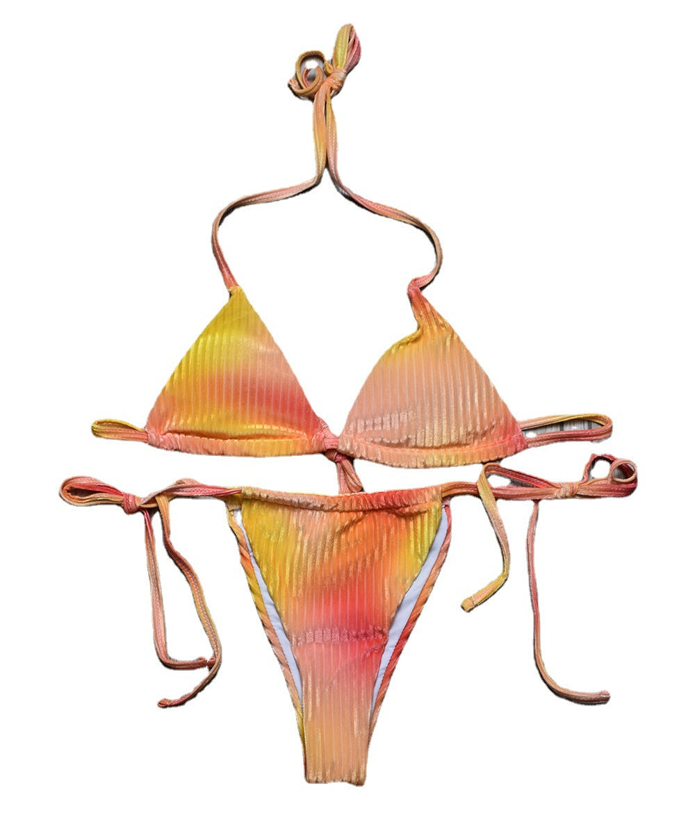Women’s Gradient Split Bikini Swimsuit – Sexy New Style