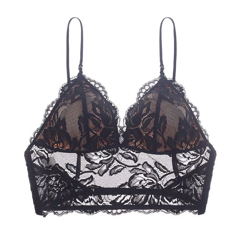 French Non-Wired Lace Bra – Sexy Backless U-Shape Camisole