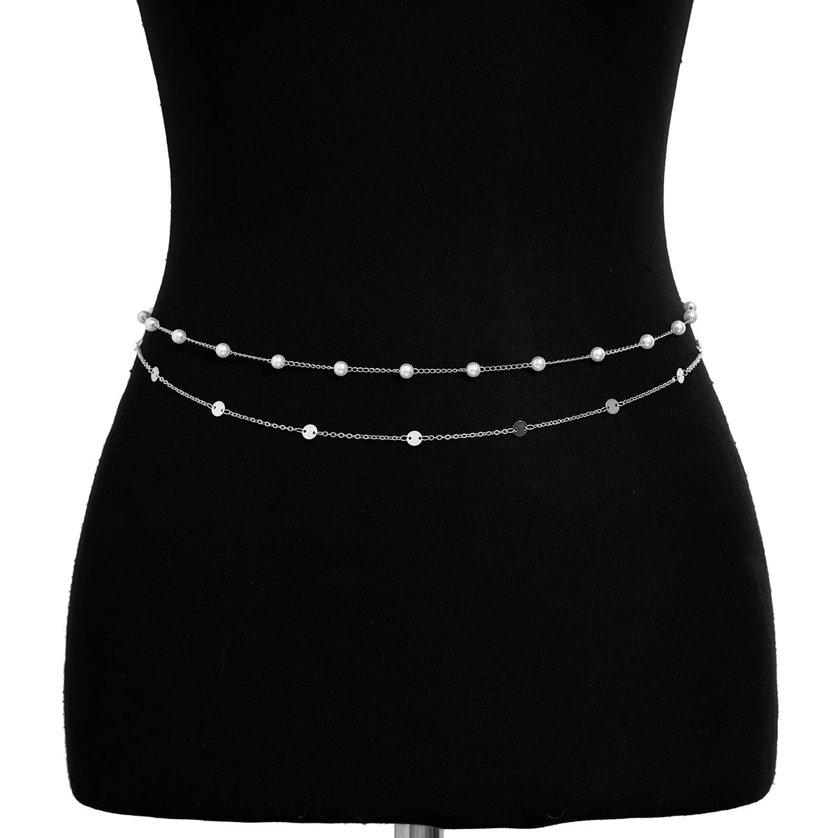 Double-Layer Sequin Waist Chain – Pearl Beach Body Jewelry