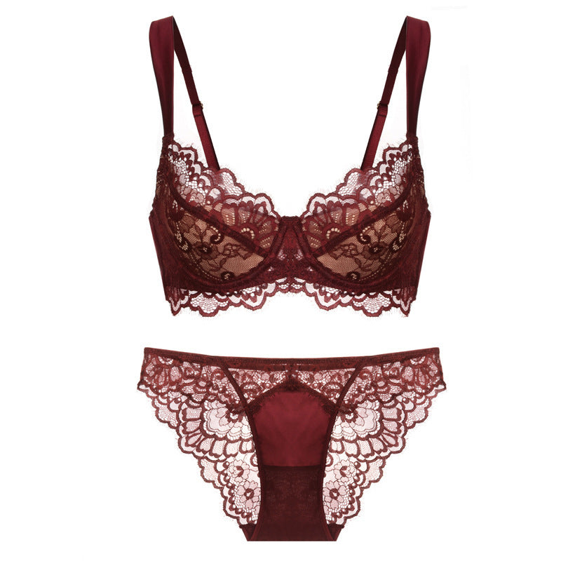 Eyelash Lace Minimizer Bra Set – Sexy Plus Size Lingerie