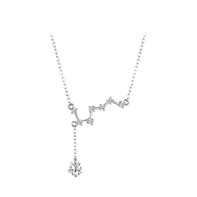 Sterling Silver Big Dipper Necklace – Diamond Constellation Jewelry