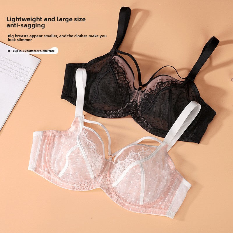 Full-Cup Lace Bra – Supportive, Breathable & Shape-Enhancing Lingerie