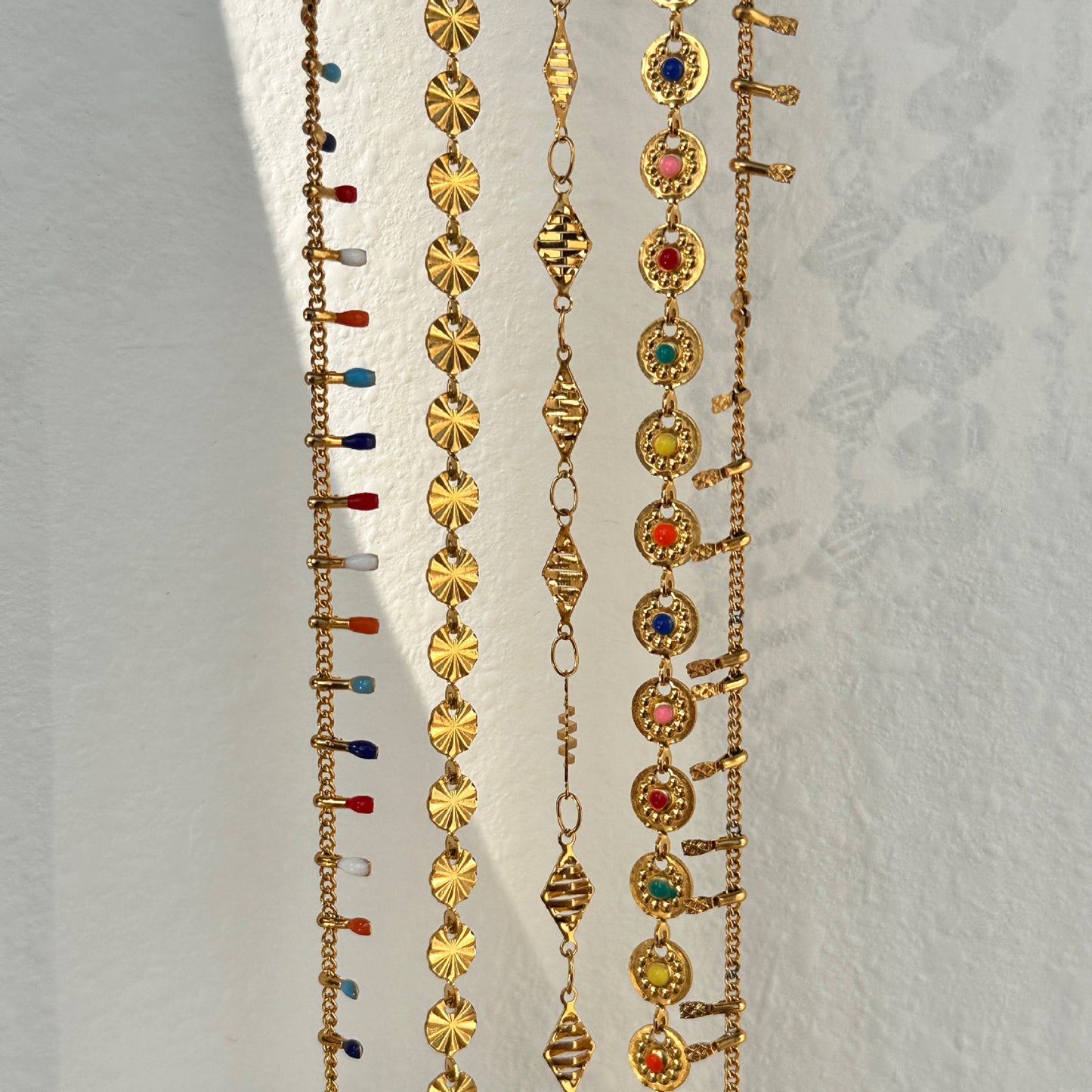 18K Gold-Plated Tassel Waist Chain – Colorful Retro Body Jewelry