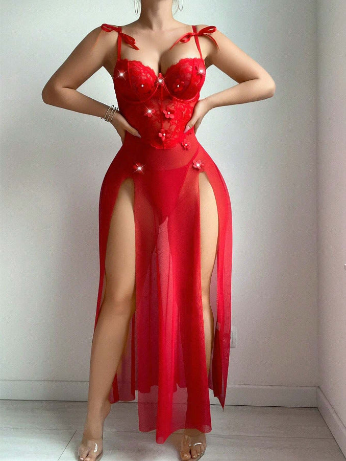 Red Sexy Long Dress – Women’s Lingerie & Evening Wear