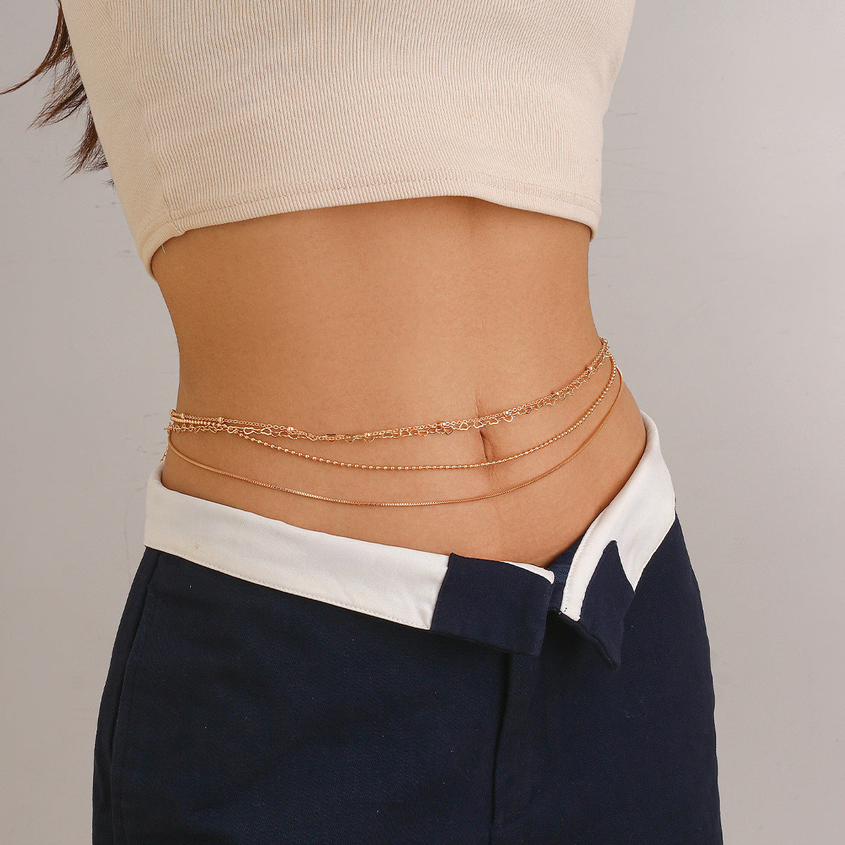 Multi-Layer Thin Metal Body Chain – Sexy Trendy Jewelry