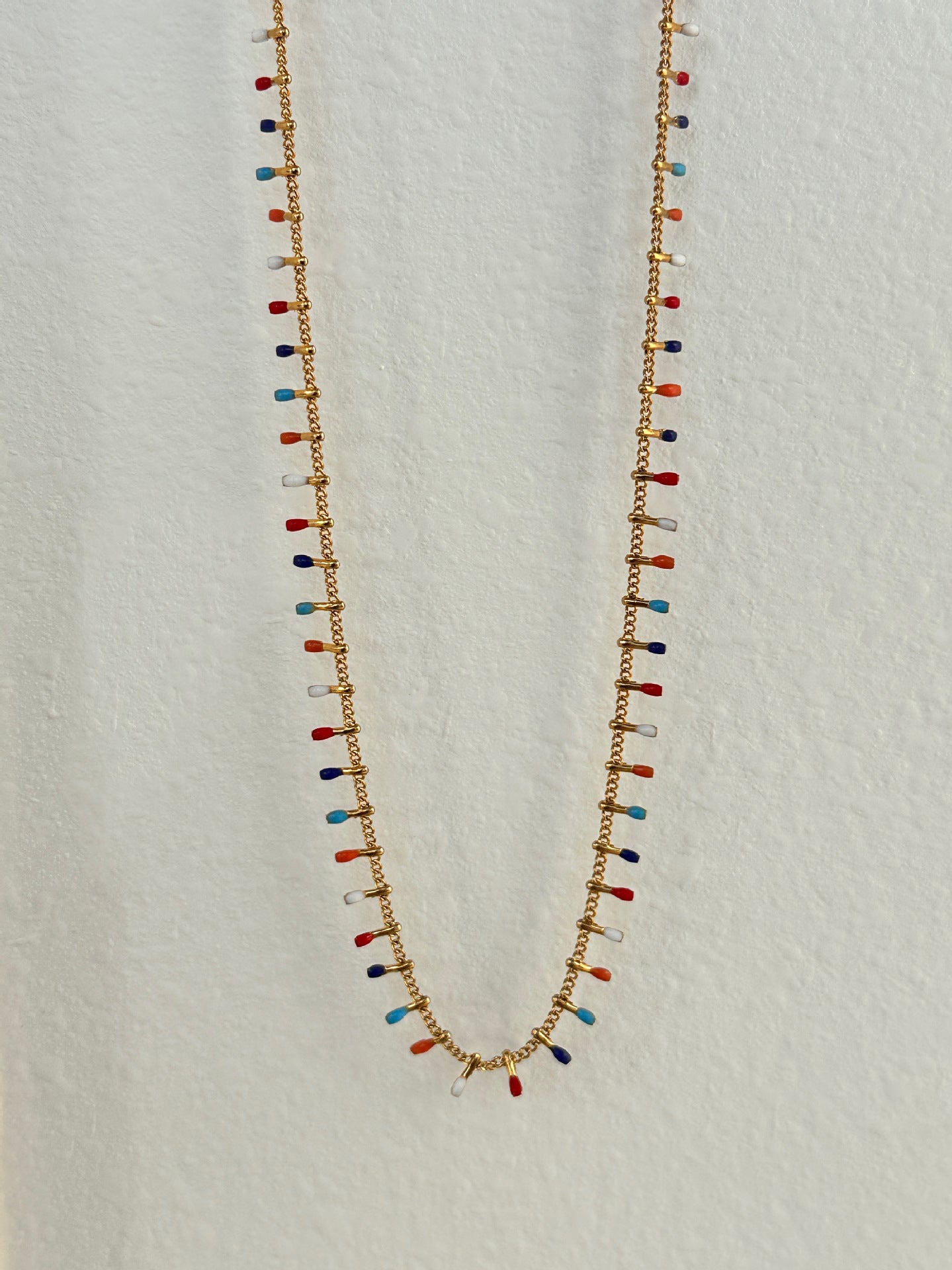 18K Gold-Plated Tassel Waist Chain – Colorful Retro Body Jewelry