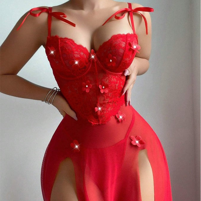 Red Sexy Long Dress – Women’s Lingerie & Evening Wear