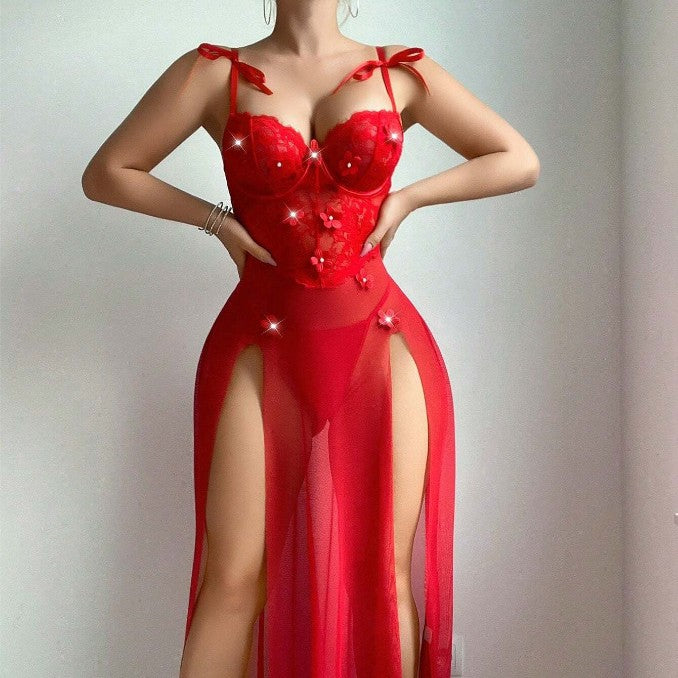 Red Sexy Long Dress – Women’s Lingerie & Evening Wear