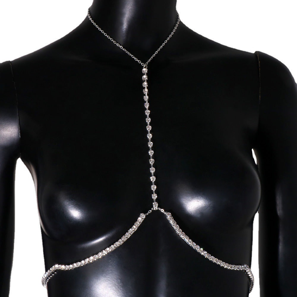 Rhinestone Chest Holder Body Chain – European Fashion Jewelry