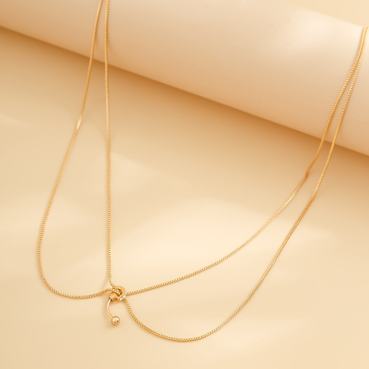 Double-Layer Thin Chain Waist Body Jewelry – Versatile Metal Style