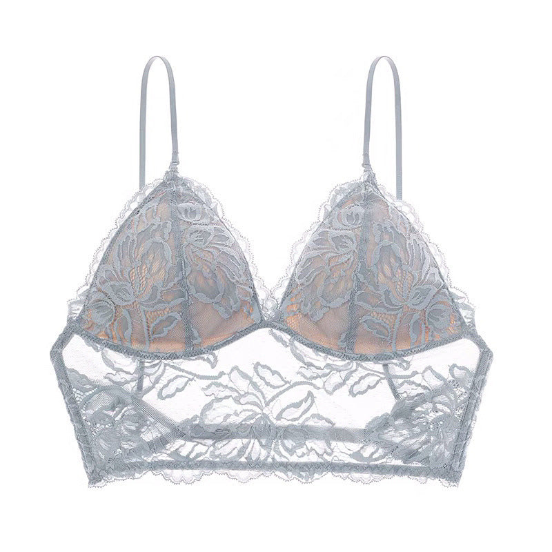 French Non-Wired Lace Bra – Sexy Backless U-Shape Camisole