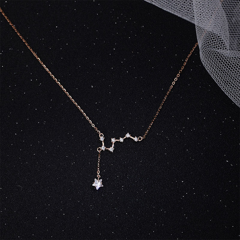 Sterling Silver Big Dipper Necklace – Diamond Constellation Jewelry