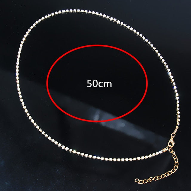 Gold Crystal Thigh Chain – Sexy Bikini Leg Body Jewelry