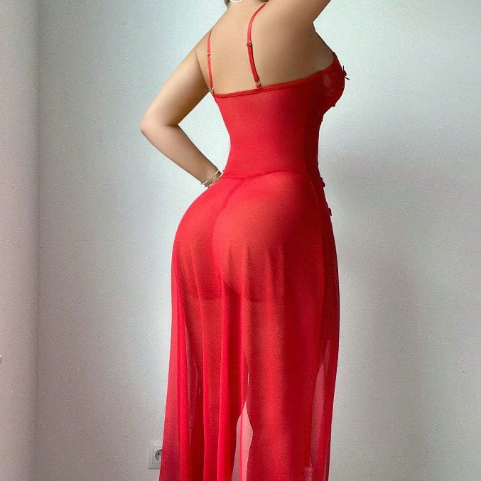 Red Sexy Long Dress – Women’s Lingerie & Evening Wear