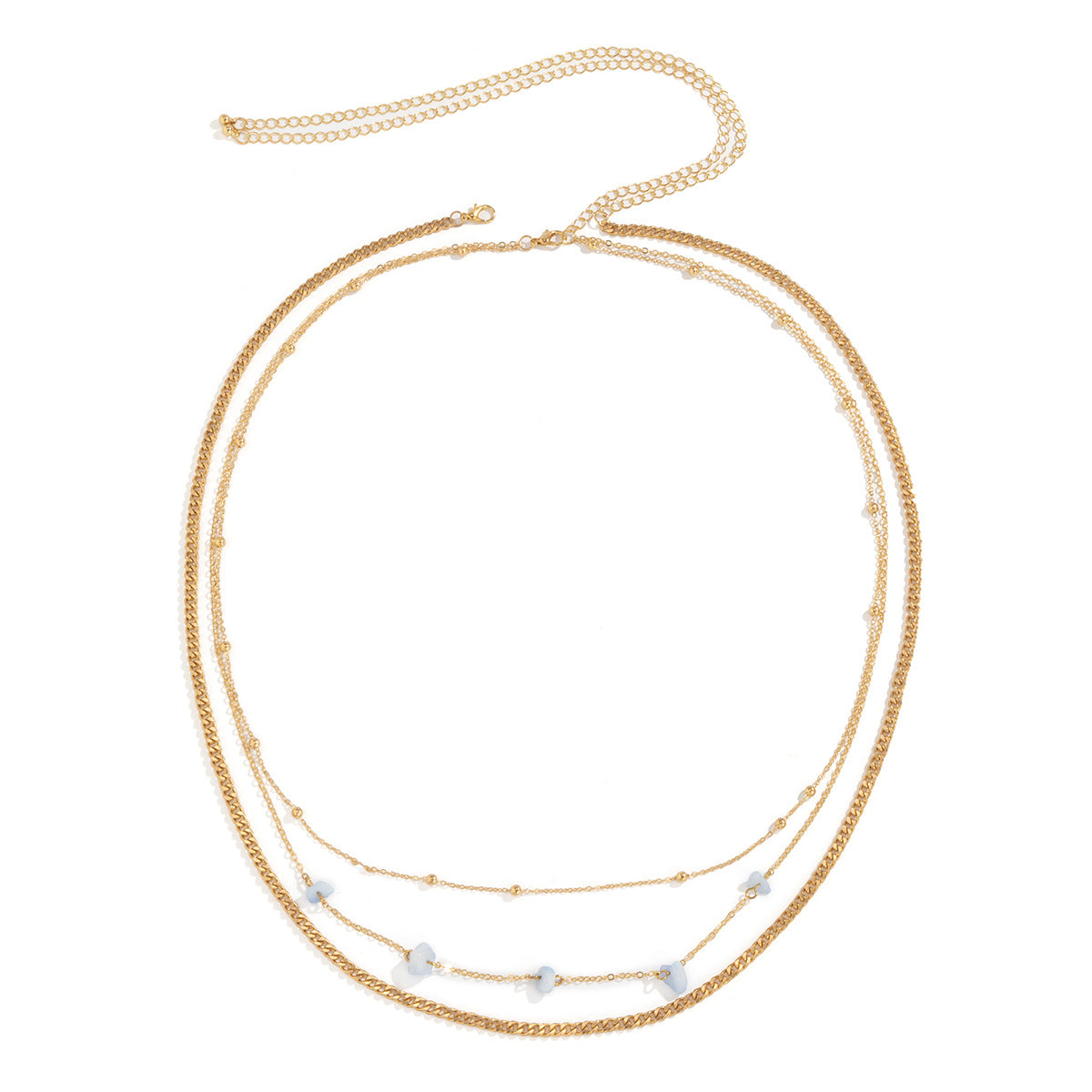 Colorful Gravel Waist Chain – Sexy Beach Hip-Hop Body Jewelry