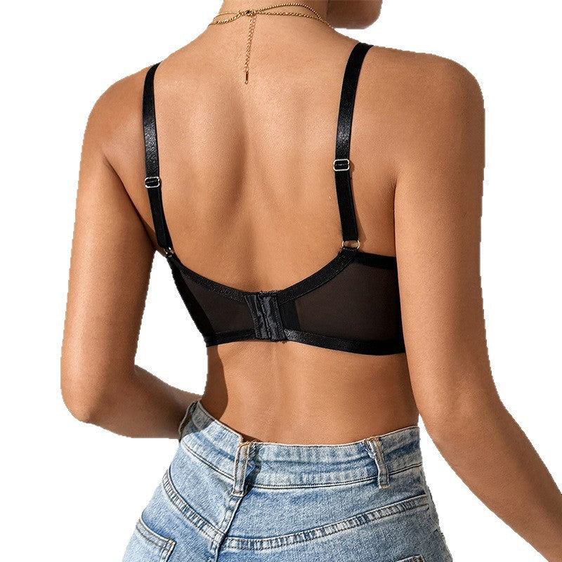 French Eyelash Lace Underwire Bra – Sexy Corset Lingerie