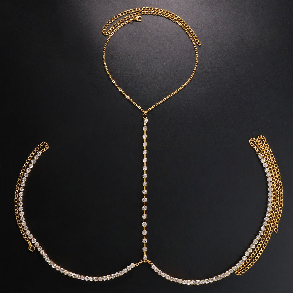 Rhinestone Chest Holder Body Chain – European Fashion Jewelry