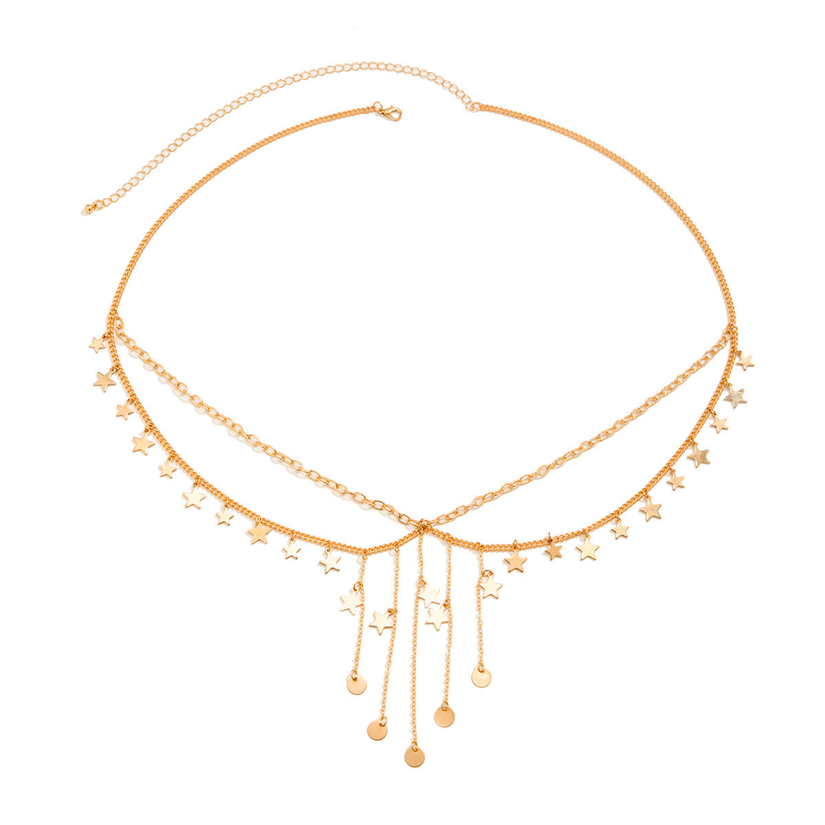 Star & Butterfly Pearl Waist Chain – Beach Tassel Body Jewelry