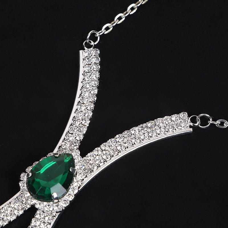 Water Droplet Claw Chain – Sexy Bikini Body & Chest Jewelry