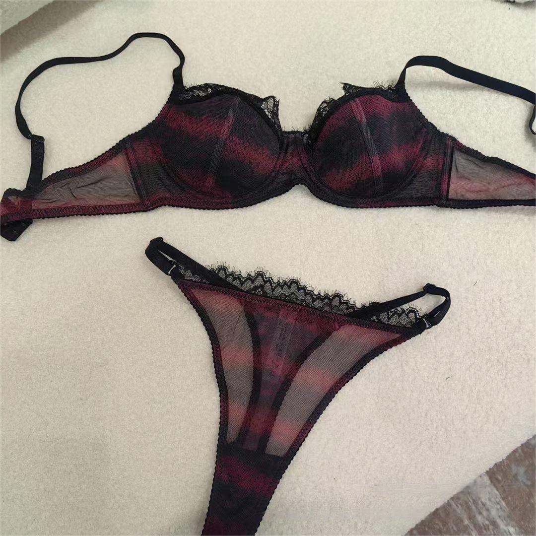 French Leopard Lace Bra Set – Sexy Minimizer for Large Bust