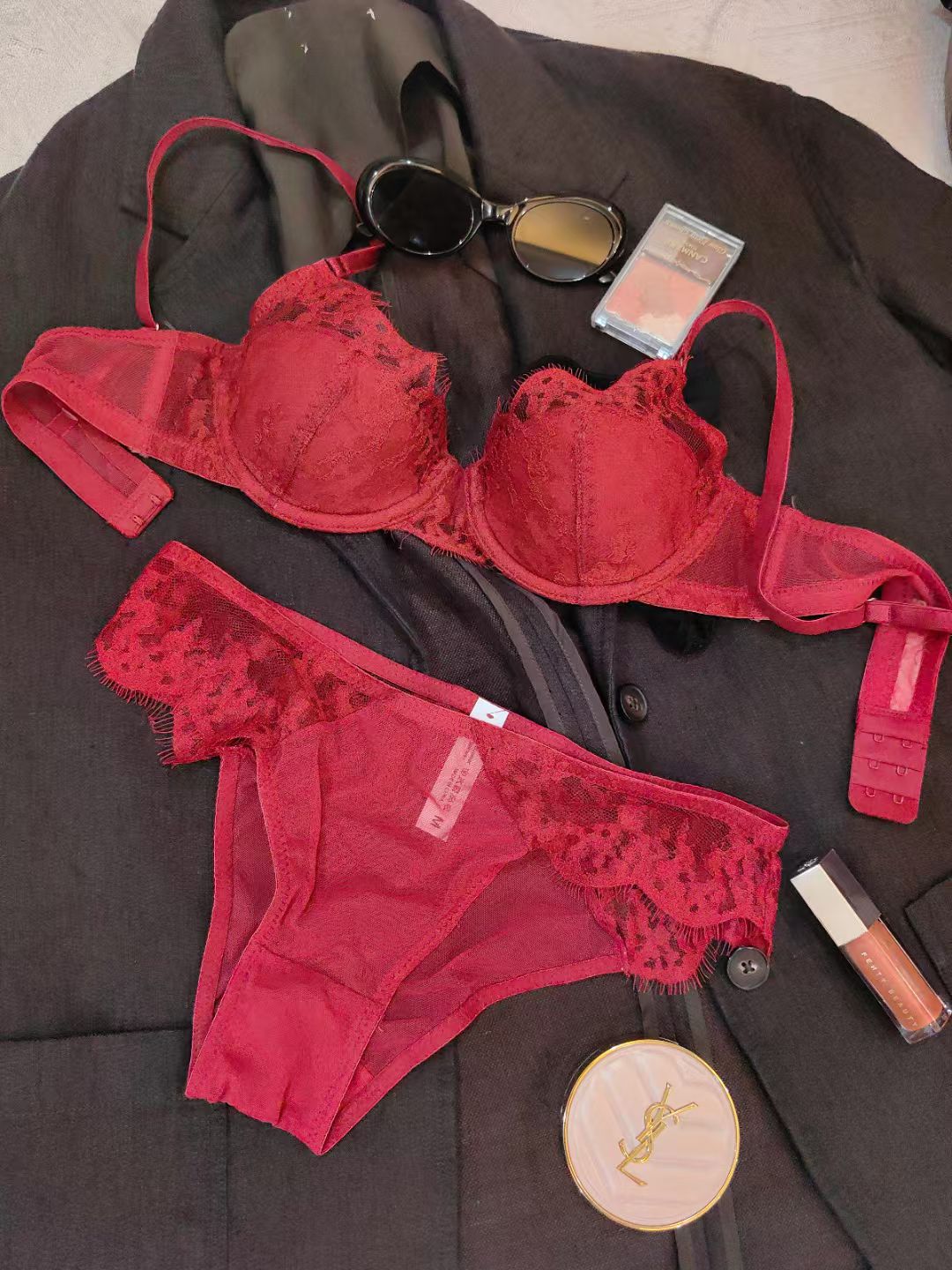 Plus Size Lace Minimizer Bra Set – Ultra-Thin Sexy Lingerie