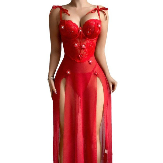Red Sexy Long Dress – Women’s Lingerie & Evening Wear