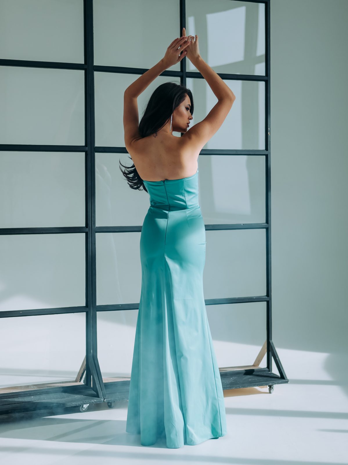 Sparkly Black Off-Shoulder Mermaid Maxi Dress