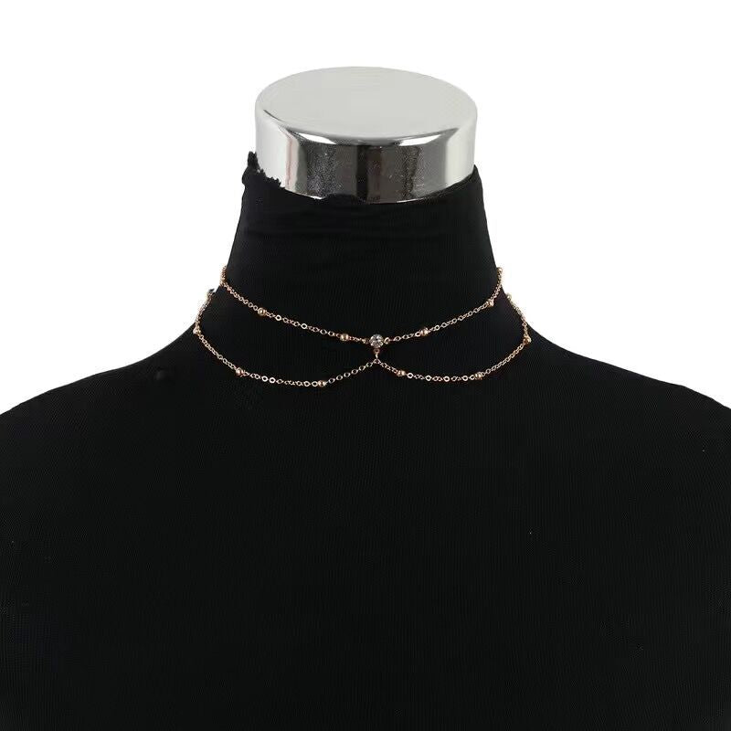 Sexy Chest & Clavicle Body Chain Necklace – Women’s Bikini Jewelry