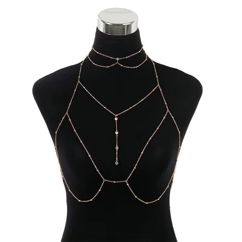 Sexy Chest & Clavicle Body Chain Necklace – Women’s Bikini Jewelry