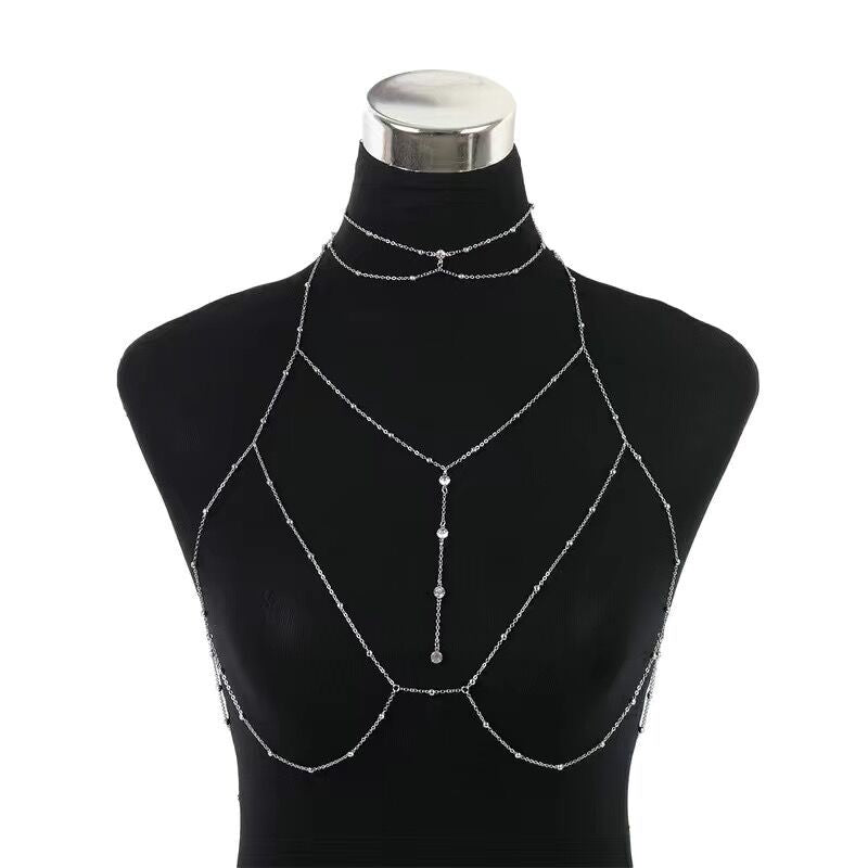 Sexy Chest & Clavicle Body Chain Necklace – Women’s Bikini Jewelry