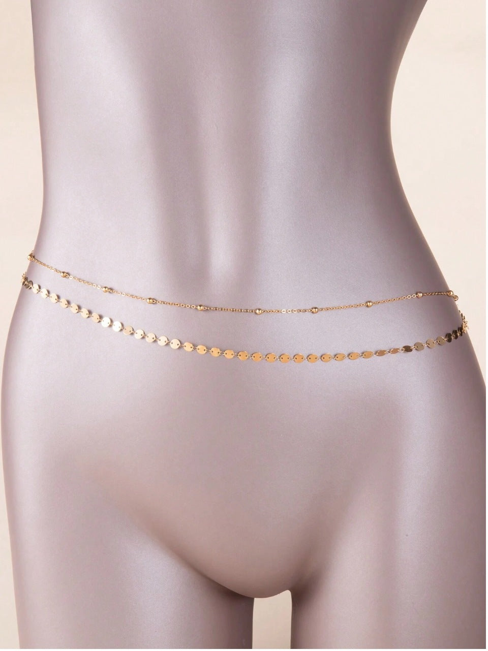 Summer Double-Layer Bead Waist Chain – Beach Body Jewelry