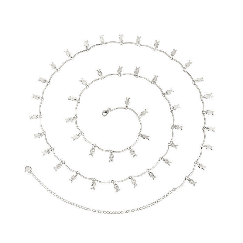 Sexy Rhinestone Bikini Belly Chain – Fish Pendant Waist Jewelry