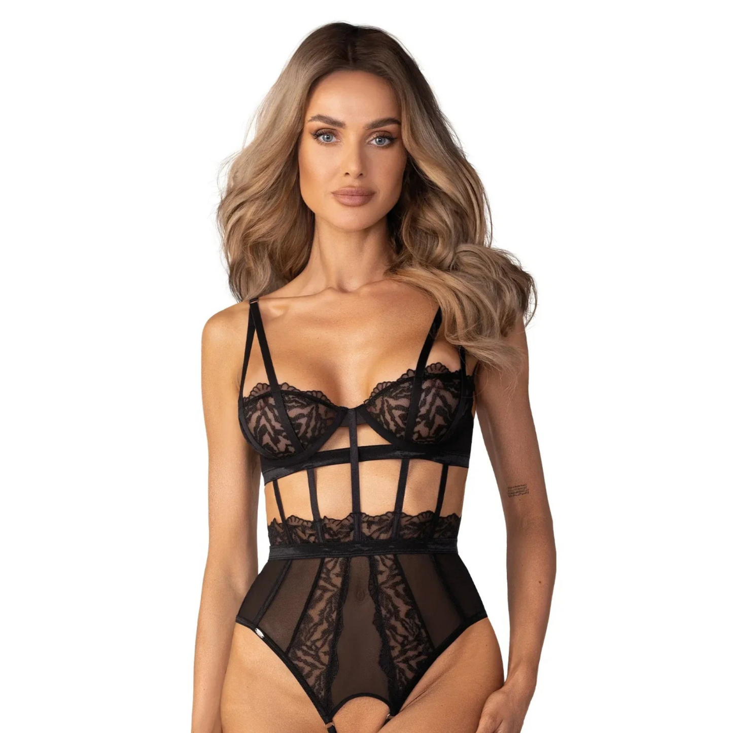Crotchless Lace Teddy Lingerie – Hersis